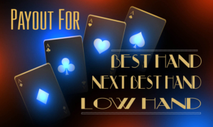 Payout for Cruisin' The Drag Poker "chip" Run is highest, next highest and lowest hand.